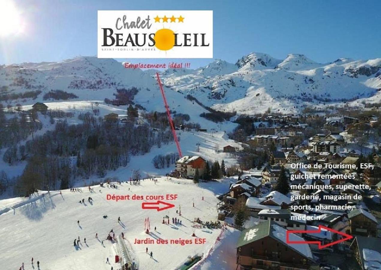 Chalet Beausoleil 4 Etoiles - Prestige - Au Pied Du Col De La Croix De Fer Saint-Sorlin-dʼArves Exterior foto